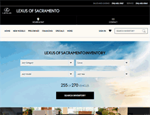 Tablet Screenshot of lexusofsacramento.com